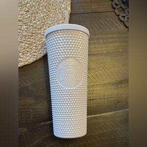 Starbucks White Studded Tumbler